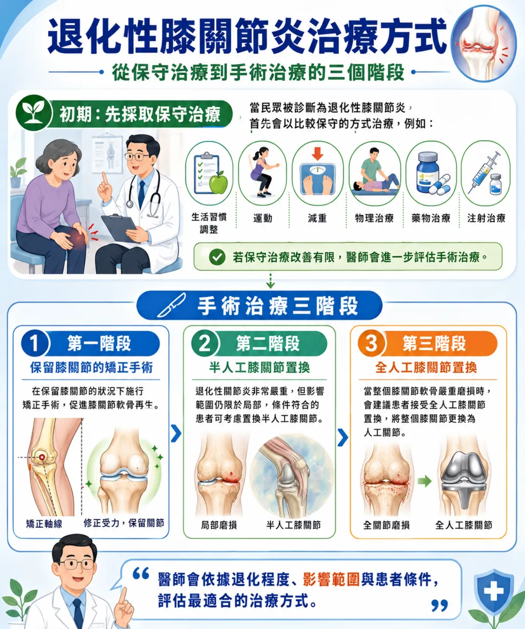 退化性關節炎治療方式