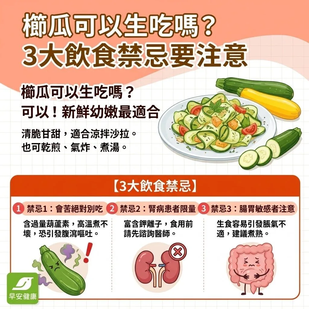 櫛瓜-櫛瓜可以生吃-櫛瓜飲食禁忌-櫛瓜哪些人不能吃