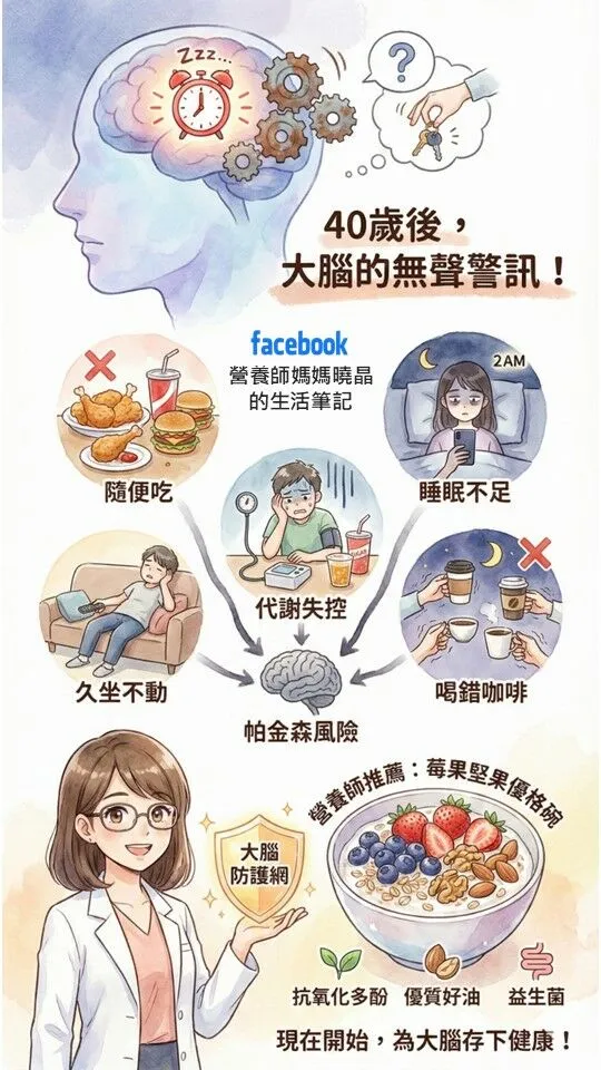 薛曉晶營養師_40歲後大腦的無聲警訊