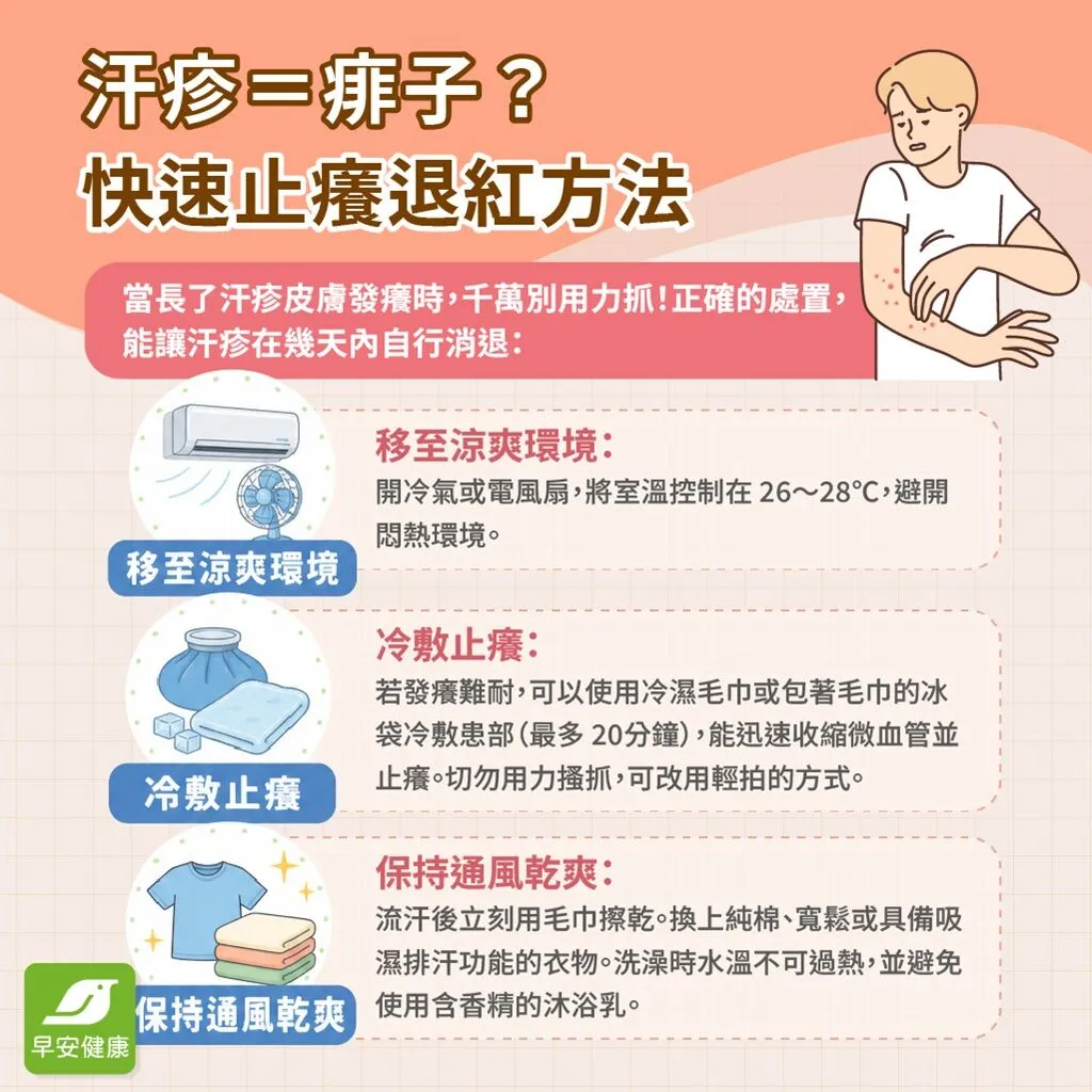汗疹-汗疹快速止癢-汗疹退紅方法