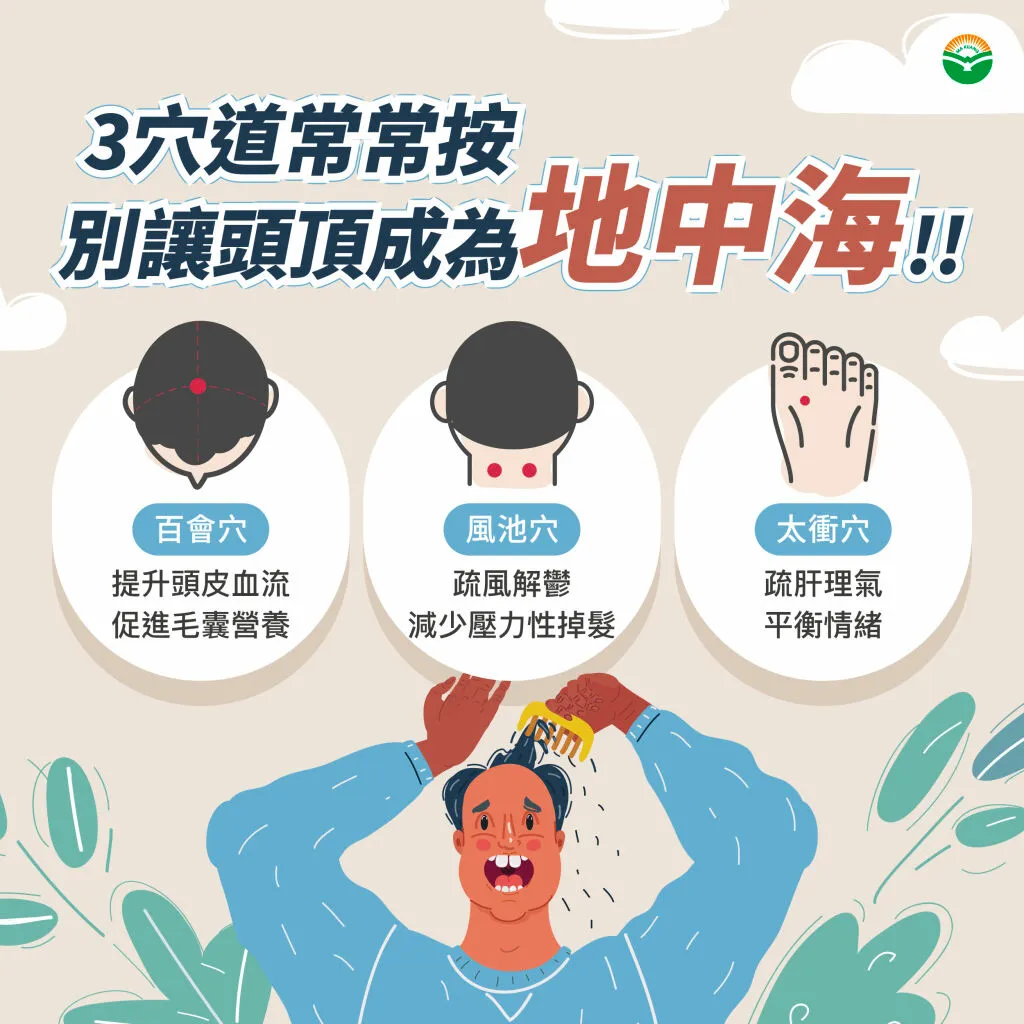 馬光中醫_3穴道常常按別讓頭頂成為地中海