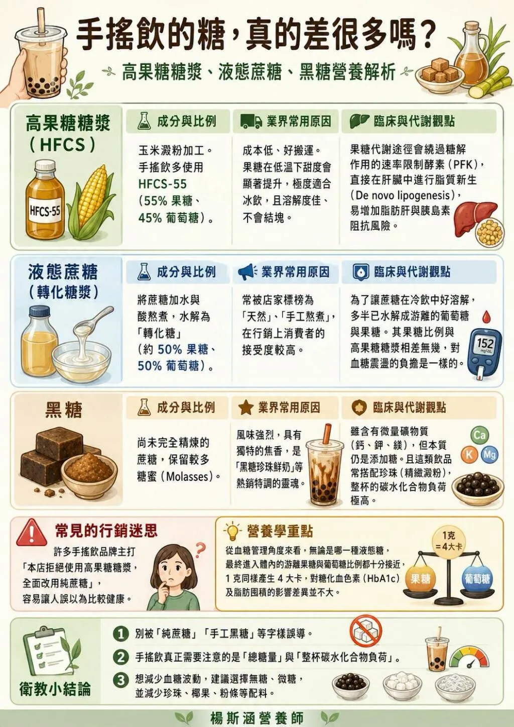 楊斯涵營養師_手搖飲的糖真的差很多嗎？
