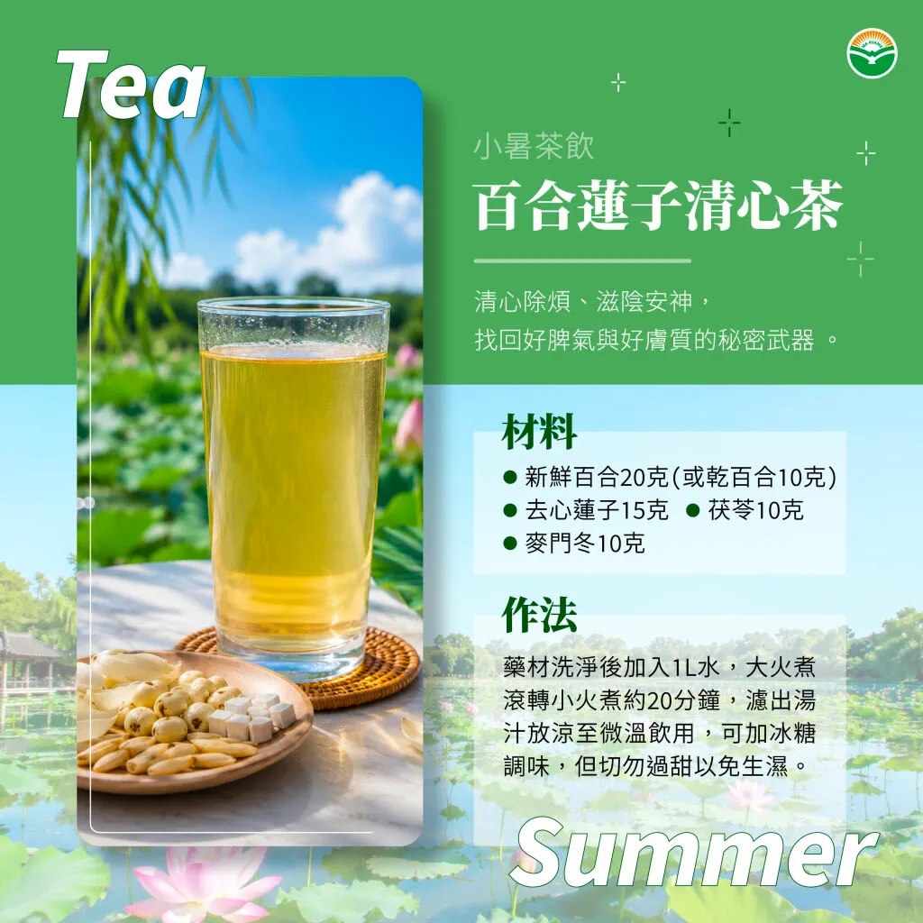 馬光＿小暑茶飲＿百合蓮子清心茶