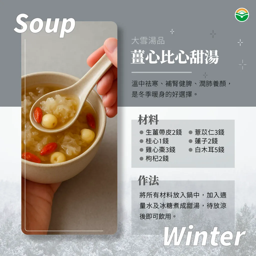馬光中醫＿大雪＿薑湯