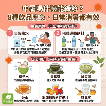 中暑喝什麼最快好？4種NG飲料、正確補水與消暑飲品解析