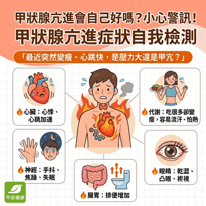 甲狀腺亢進會自己好嗎？你該知道的甲亢症狀與飲食禁忌
