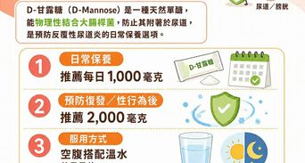 D-甘露糖真的有用？D-甘露糖功效、每日劑量與尿道炎保養全攻略
