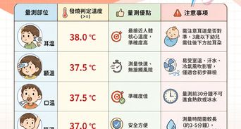 體溫幾度算發燒？耳溫、額溫標準對照表與實用退燒法整理
