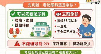 腎結石症狀發作怎麼辦？30秒判斷是否該立刻急診