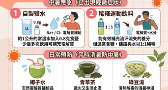 中暑喝什麼最快好？4種NG飲料、正確補水與消暑飲品解析