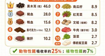 2026補血食物排行榜！推薦10大天然高鐵食材，補血這樣吃最有效