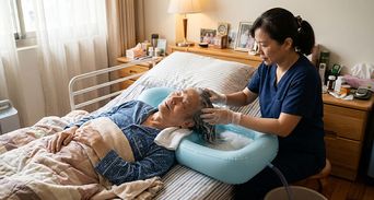臥床長輩怎麼洗頭？專家教「床上洗頭眉角」不弄濕床不怕著涼
