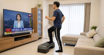 不出門也能預防肌肉流失！醫學教授教「5分鐘踏階運動」無痛練肌力