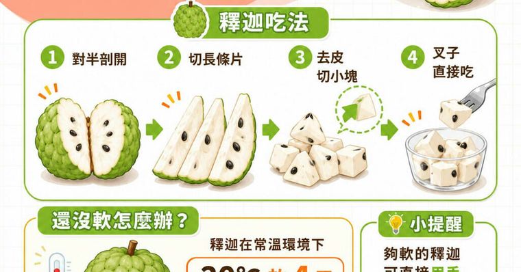 釋迦功效與營養》釋迦一天吃幾顆？鳳梨釋迦、大目釋迦比一比
