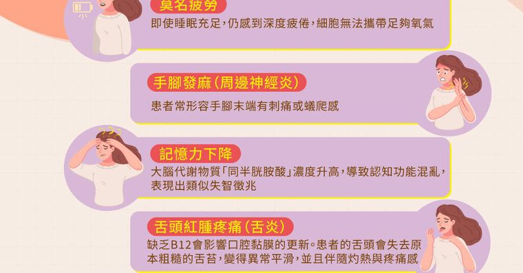 維生素B12缺乏症狀有哪些？5大警訊與B12補充劑挑選迷思
