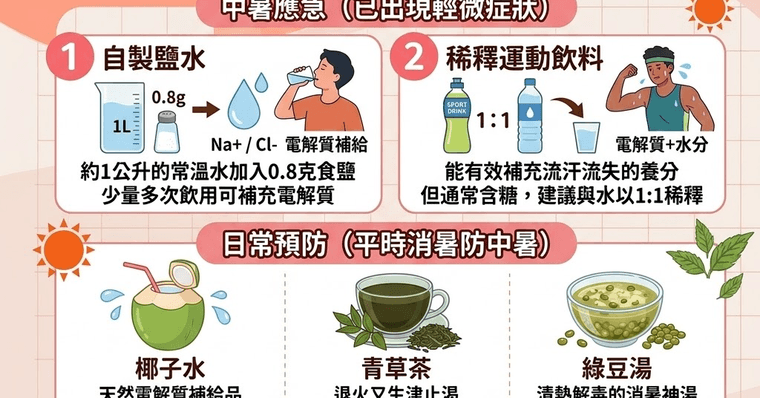 中暑喝什麼最快好？4種NG飲料、正確補水與消暑飲品解析