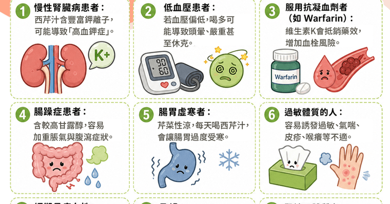 西芹汁7大功效，真能排毒減肥？西芹汁副作用及9大禁忌總整理