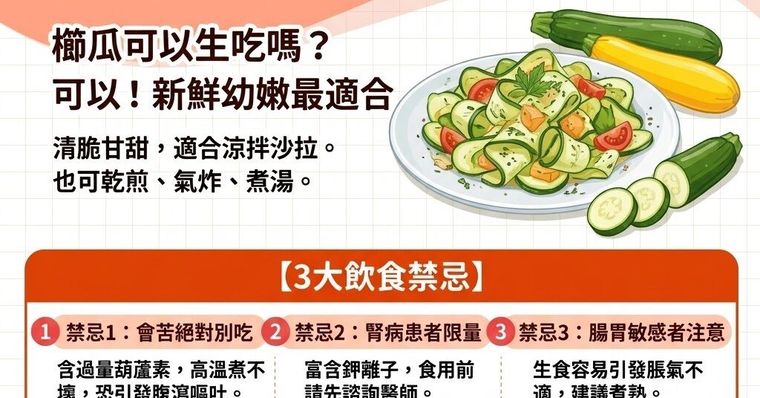 櫛瓜可以生吃嗎？營養功效和飲食禁忌，8道櫛瓜料理健康減脂