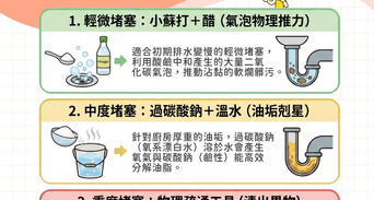 洗手台、廚房排水孔堵塞怎麼辦？快速通水管3大妙招，免請水電工