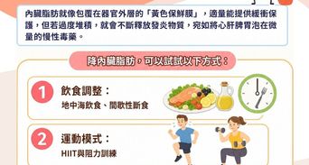 內臟脂肪怎麼減？內臟脂肪男女標準值＆降低內臟脂肪方法