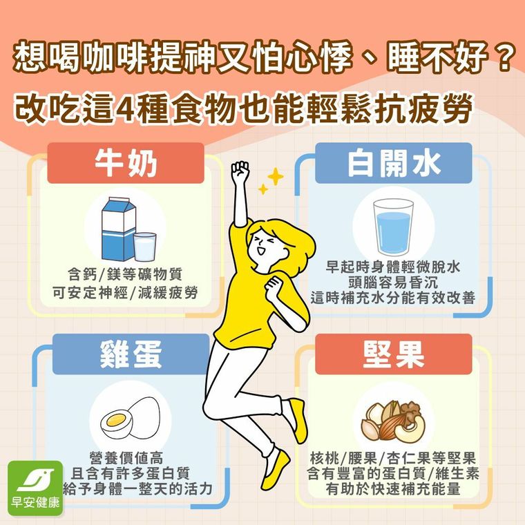 喝咖啡以外的提神秘招！4種食物有感消疲勞，醒腦舒心精神好！