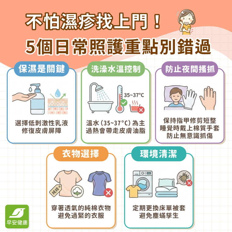 濕疹治療全攻略》從止癢急救SOP到飲食日常管理整理