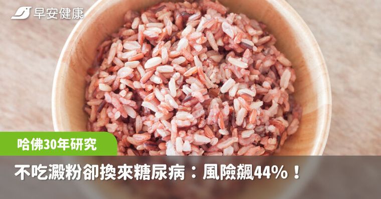 不吃澱粉卻換來糖尿病？哈佛30年研究：風險飆44％！升級3食物健康瘦下來