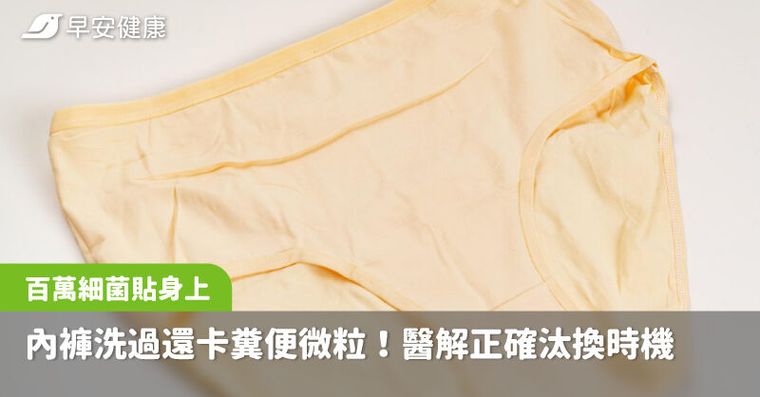 內褲洗過還卡糞便微粒！百萬細菌貼身上，醫解正確汰換時機多1步殺菌